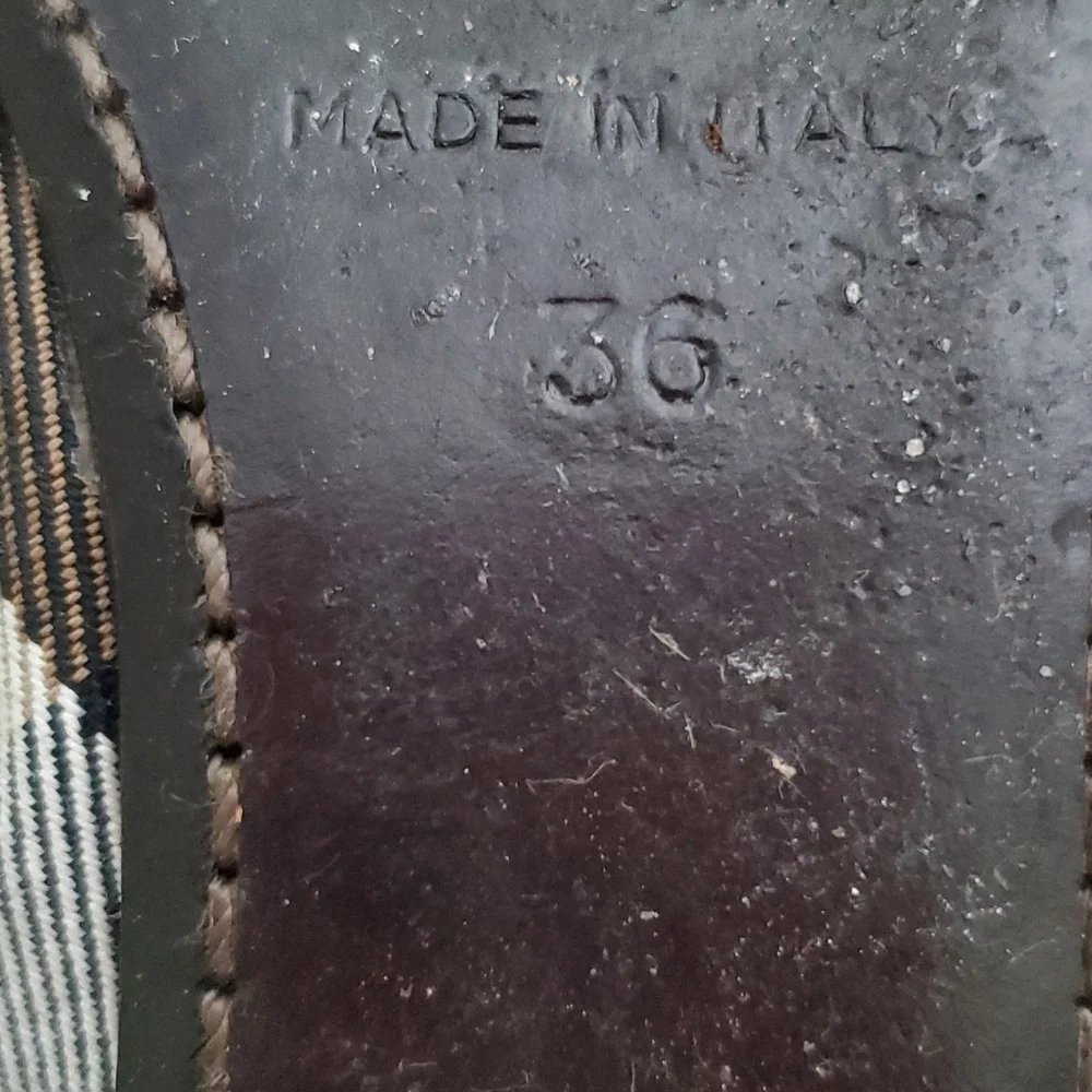 Burberry ballet flat shoes nova check plaid  buckled Leather 36 6 - Picture 9 of 9